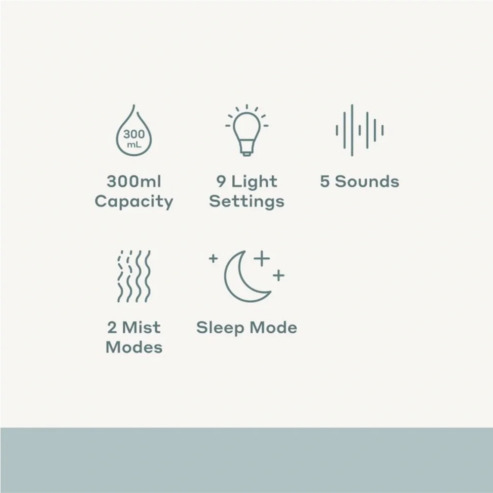 CASALUNA NWT 300ml Essential Oil Diffuser Ultrasonic Aroma Auto Shut-Off Remote
